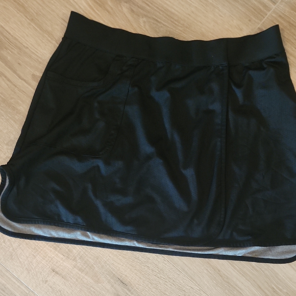 Tail | Reversible Wrap Grey And Black Mini Skirt